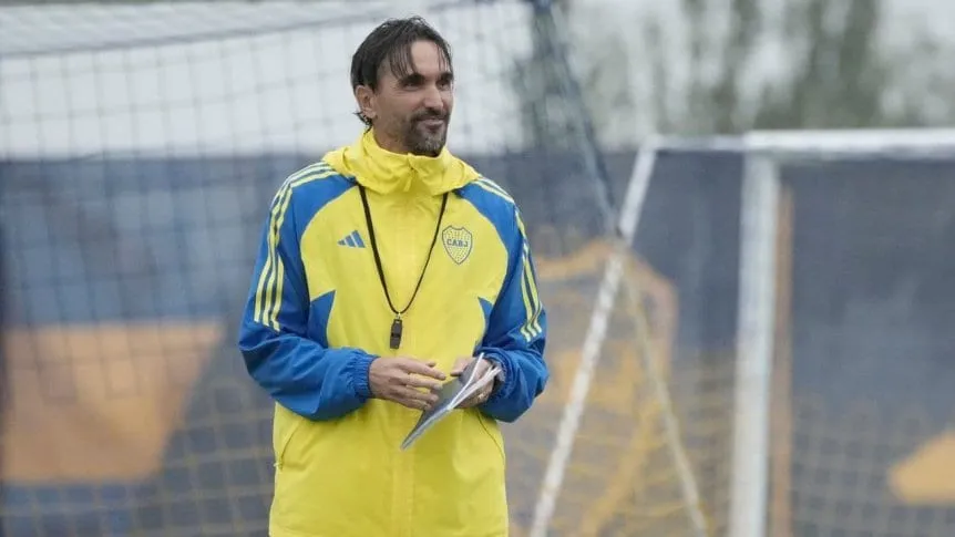 Sin Lautaro Blanco, Diego Martínez delinea el once de Boca para la «final» con Godoy Cruz