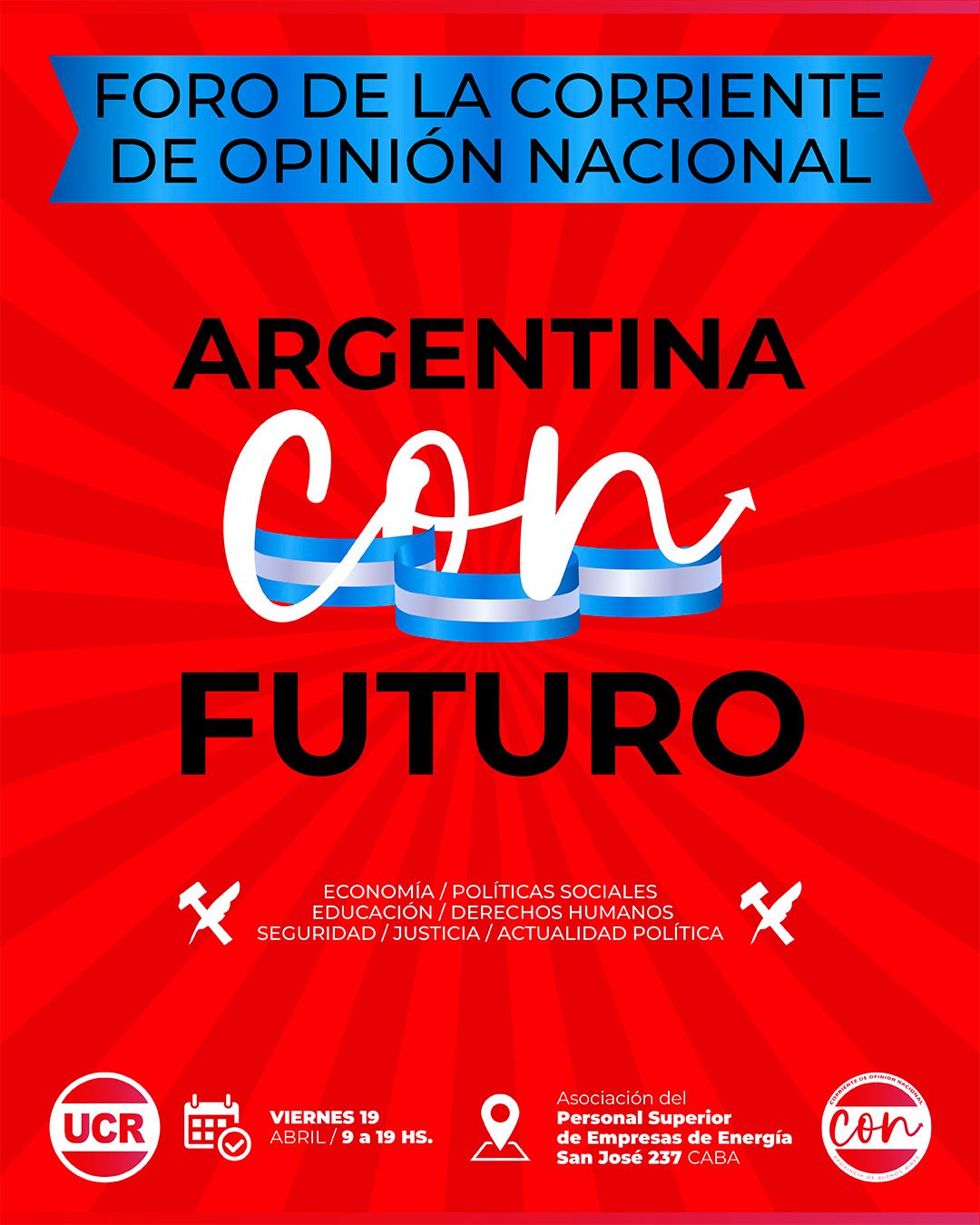 Excluyen al senador Abad de importante foro de la UCR en CABA