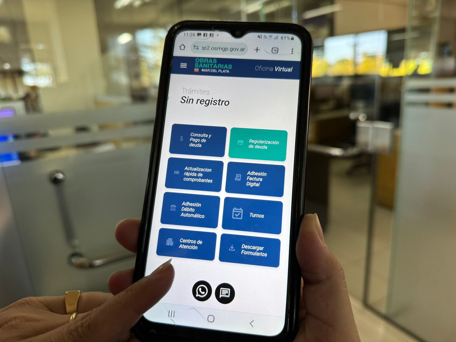OSSE renovó su Oficina Virtual
