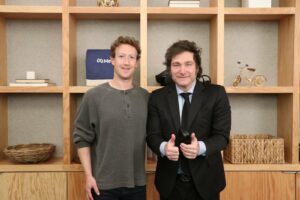Milei se reunió con Zuckerberg en busca de inversiones tecnológicas