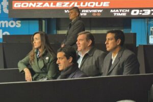 Villarruel visitó Mar del Plata, vio pádel y se reunió con Montenegro y Abad