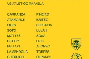 ALDOSIVI JUEGA EN RAFAELA A LA ESPERA DEL SEGUNDO REFUERZO