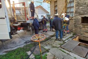 OSSE trabajó en acciones de mejora integral  en la Estación Cloacal Magallanes