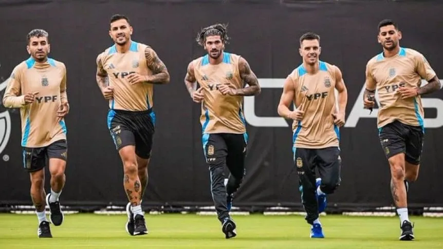 La Selección Argentina tuvo su primer entrenamiento en Miami de cara a otra Copa América