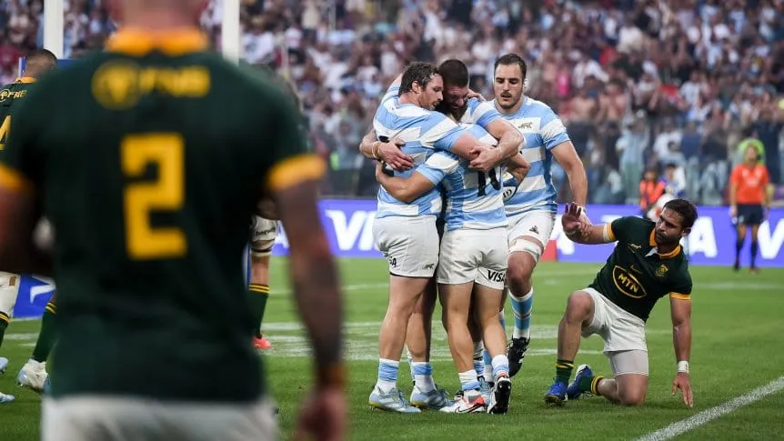 Los Pumas vencieron a Sudáfrica e irán a buscar el primer título del Rugby Championship en la historia