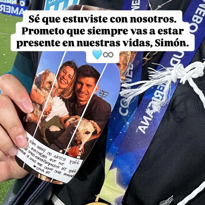 Falleció Simón, el perro de Facundo Mura