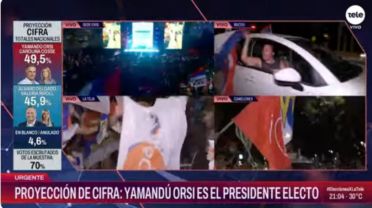Yamandú Orsi se impuso en el balotaje y será el nuevo presidente en Uruguay