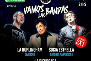 Tributos a Divididos, Memphis y La Mississippi en otra noche de “Vamos las bandas”