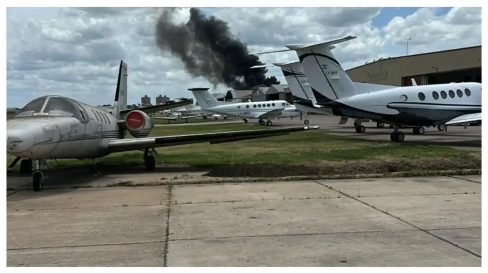 San Fernando: se estrelló un avión privado que venía de Punta del Este y murieron los dos pilotos