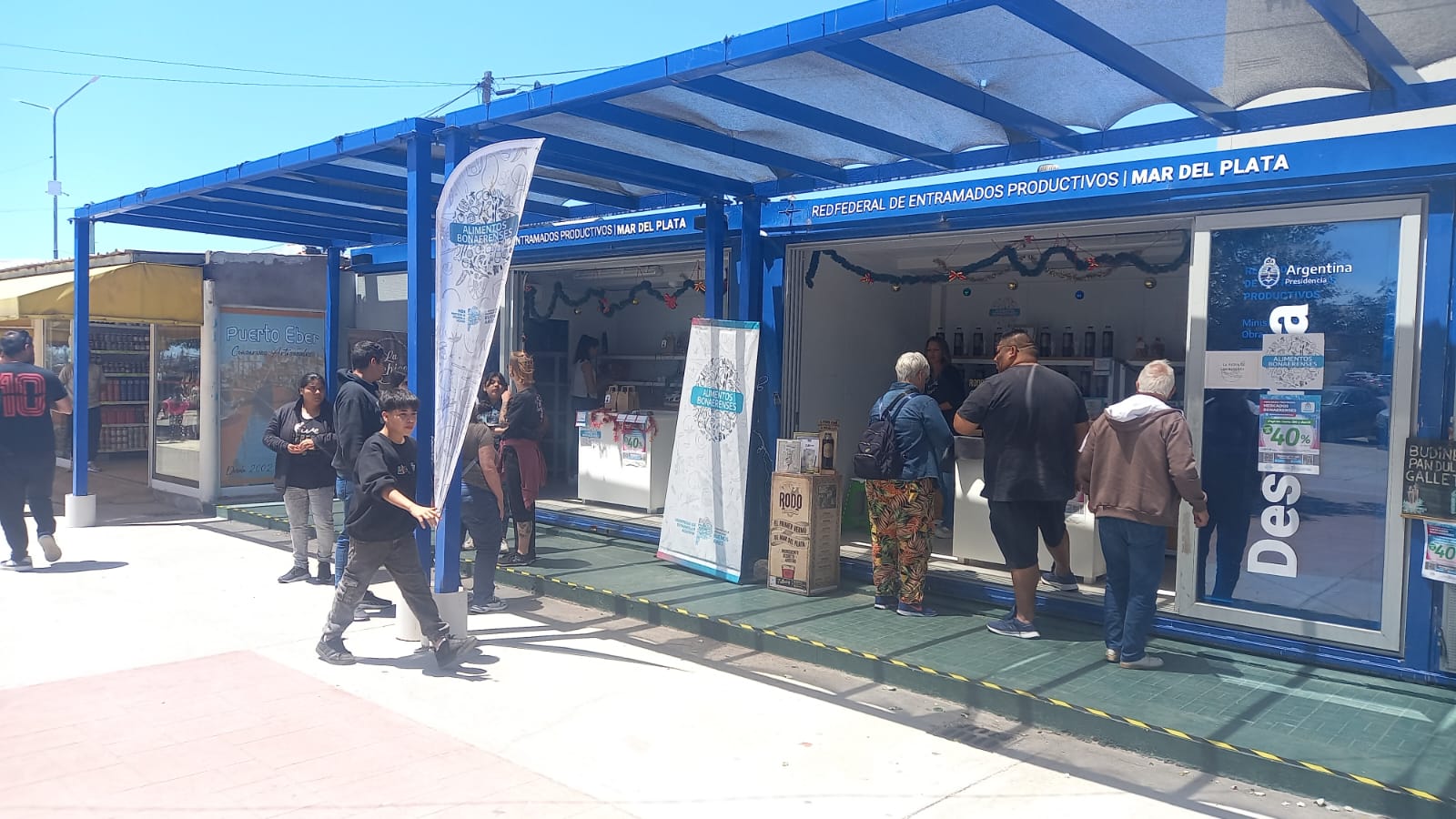 Mercados Bonaerenses desembarcó en el Paseo de la Banquina del puerto de Mar del Plata