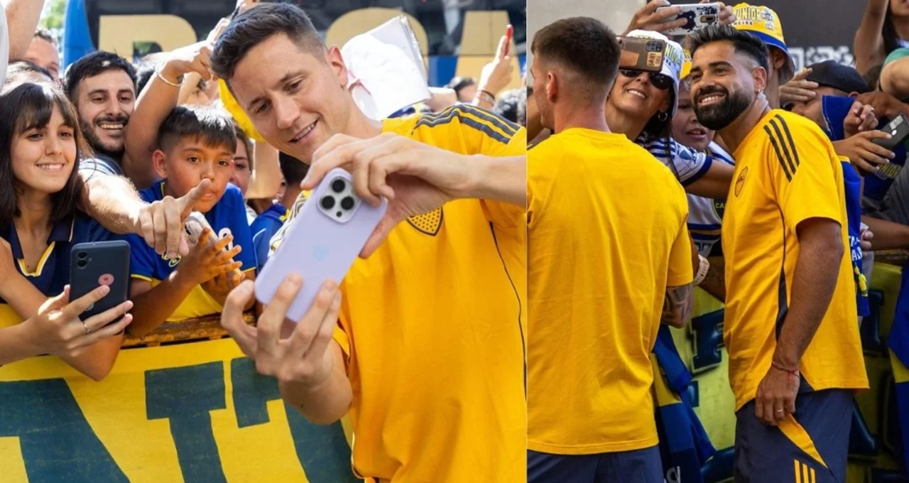 Copa Argentina: Boca llegó a Santa Fe para enfrentar a Argentino de Monte Maíz y fue recibido por una multitud