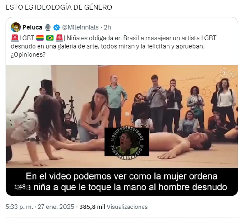 Javier Milei volvió a apuntar contra la ideología de género en las redes con un polémico video
