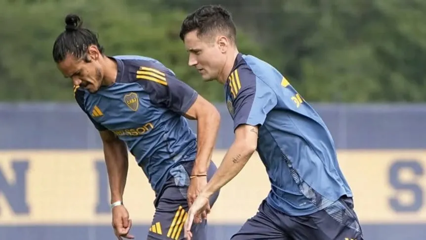 Ander Herrera, titular en la práctica de Boca en una posición novedosa