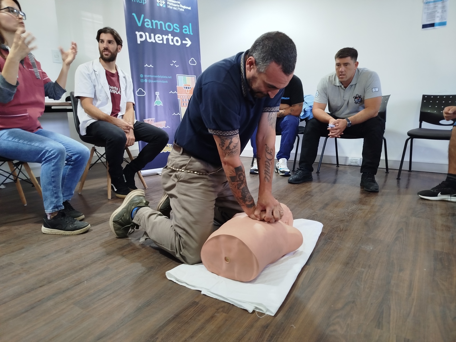 Nuevo curso de capacitación en RCP y primeros auxilios para personal portuario