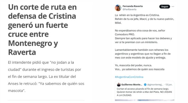Cuando la política nos deja en la calle: Montenegro vs Raverta ¿Cierran la municipalidad?