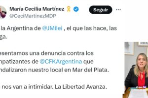 LLA denunció actos de vandalismo en su sede central tras la condena a CFK