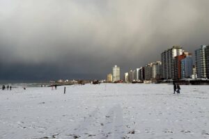 Así luce Miramar tras la histórica nevada
