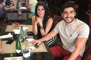 Juliana Santillán con Facundo Moyano, en 2018