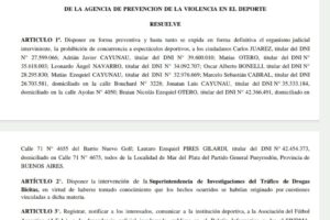 Las Seguridades de la  Nación y la Provincia con resoluciones distintas sobre los vándalos de Aldosivi