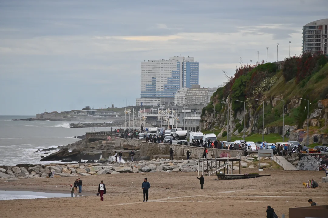 Frío y baja concurrencia en el cierre de las vacaciones de invierno en Mar del Plata: Cayó al 30 %