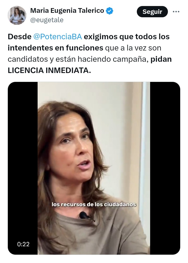 Caso Montenegro: Talerico reclama hacer uso de licencias a intendentes que sean candidatos