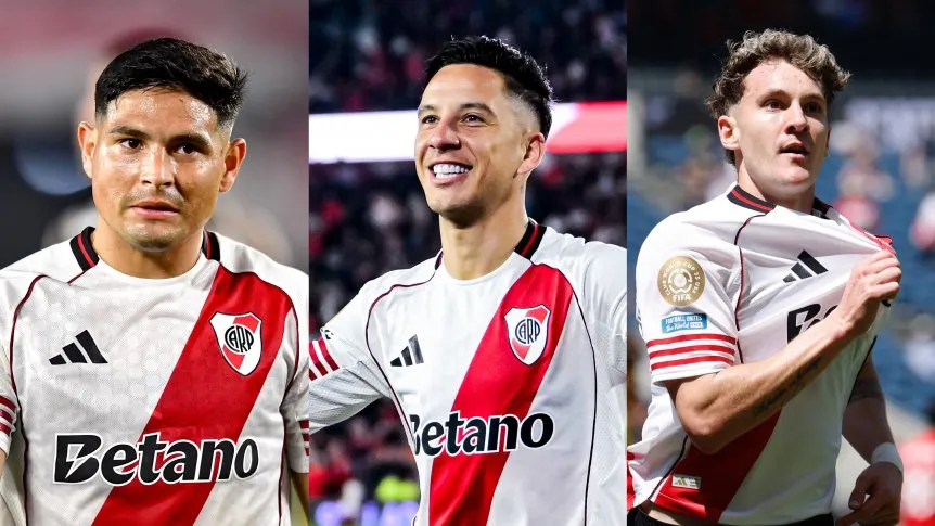 Salas, Driussi y Colidio, el tridente de River que podría estrenarse en la Copa Argentina