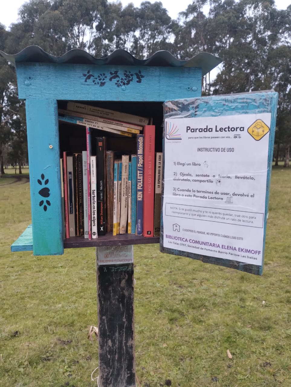 Nueva jornada este sábado en Las Dalias: El barrio que tomó la iniciativa y repara sus garitas de colectivos