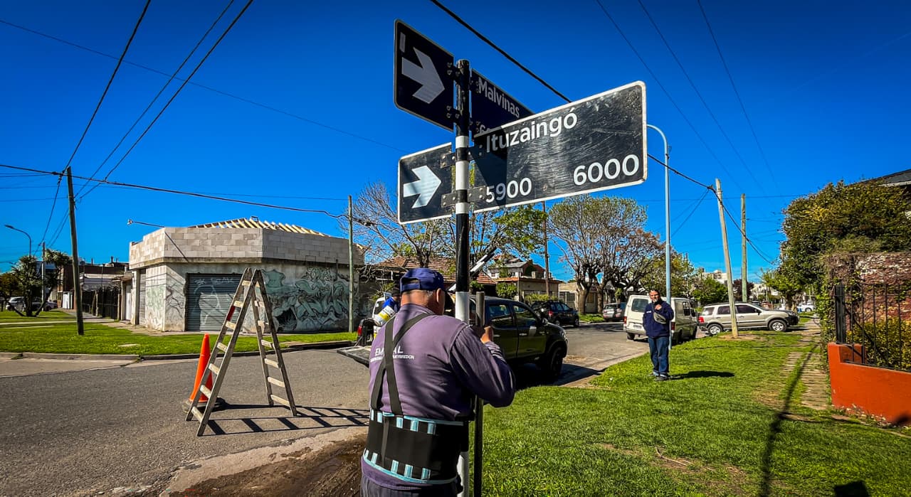La Municipalidad modificó el sentido de circulación de calles en el barrio Villa Primera