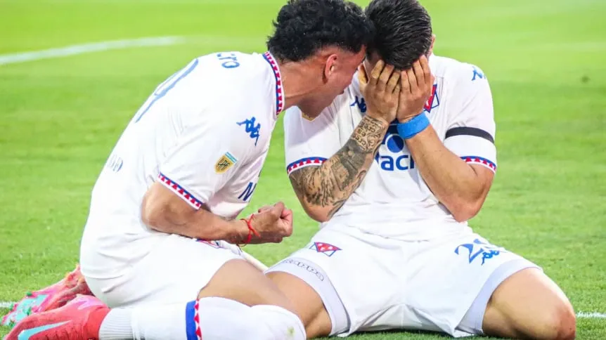 «Todo se cura con amor» asi festejó su gol el hijo de Miguel Ángel Russo