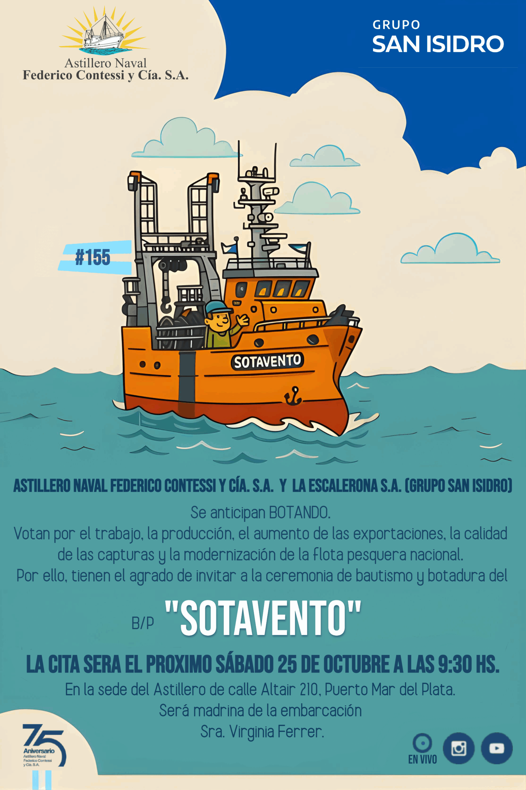 Nueva botadura del Astillero Contessi: Modernizando la flota pesquera argentina en situación adversa