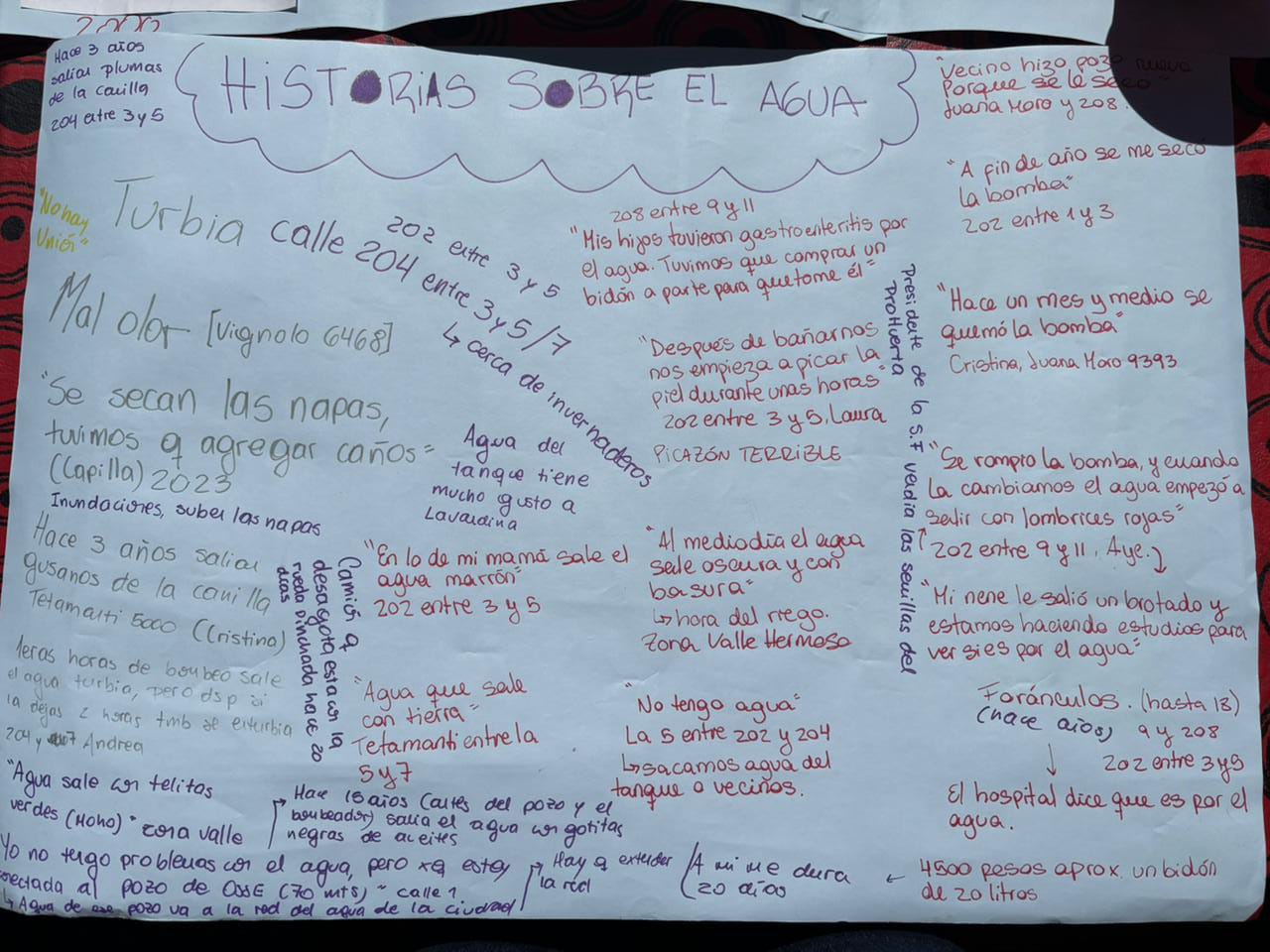 Parque Hermoso un barrio movilizado para acceder al agua potable