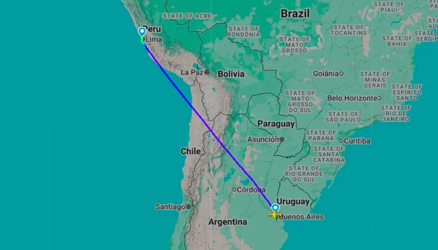 Imprevista escala en Lima del avión que transporta a Milei a EE.UU