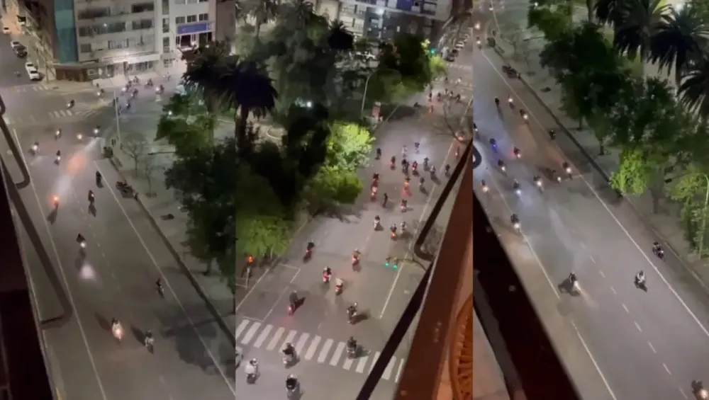 Caravanas de motos: madrugadas descontroladas en ciudades bonaerenses; Mar del Plata, Tandil, Bahía Blanca y La Plata