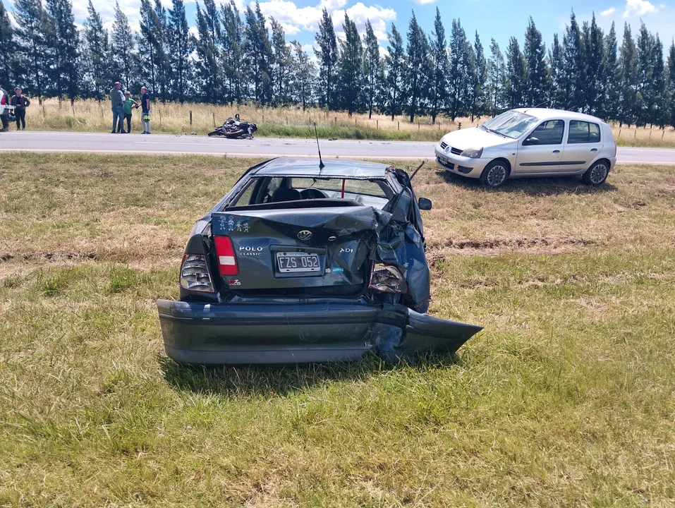 Padre e hija mueren en choque de una moto en la Autovía