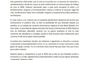 Alvarado informó a sus socios que busca cancha y Kimberley dijo que no es «opción»