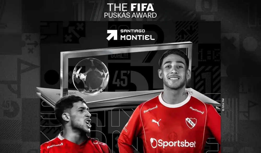 Santiago Montiel, de Laferrere a la FIFA, como autor del mejor gol del 2025