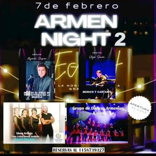 Residentes armenios en Mar del Plata celebrarán el 38º aniversario de la institución con una misa y cena show