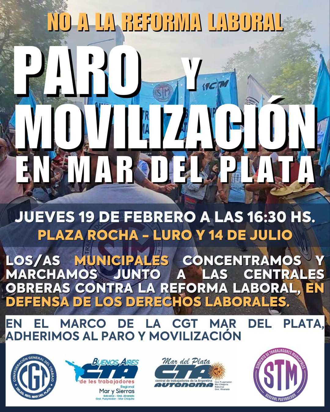 Trabajadores municipales emitieron duro comunicado adhiriendo al paro nacional