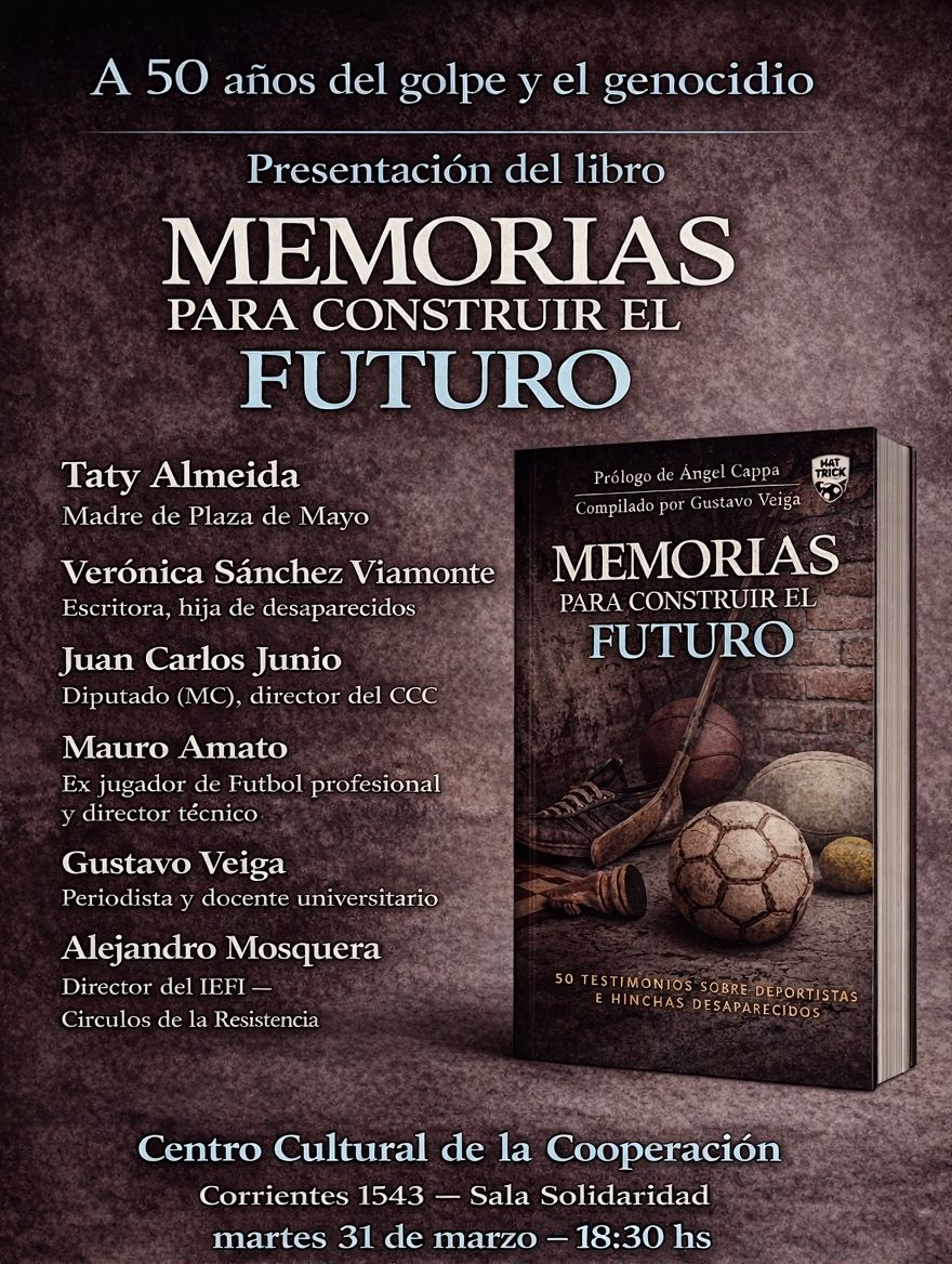 A 50 años del golpe y el genocidio, presentación del libro “Memorias  para construir el futuro”