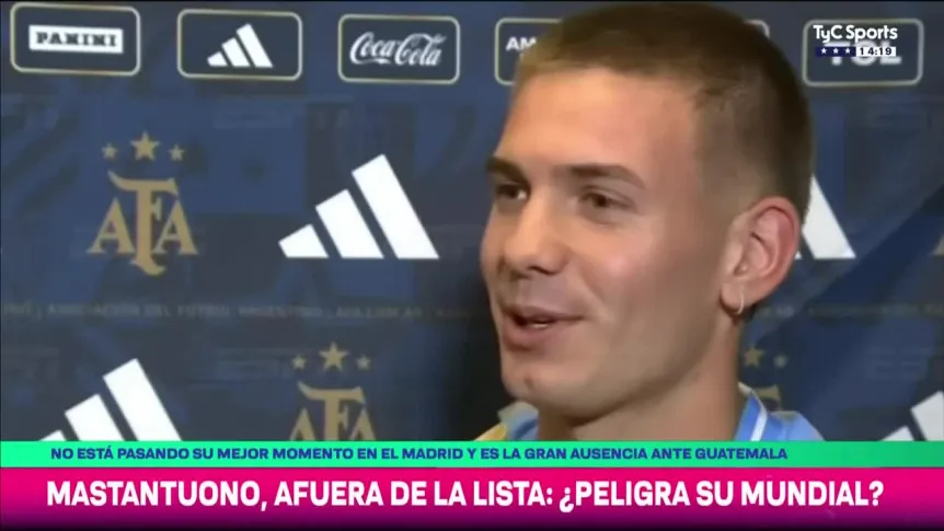 Marcha atrás: Mastantuono y Panichelli, convocados por Scaloni para la Selección Argentina