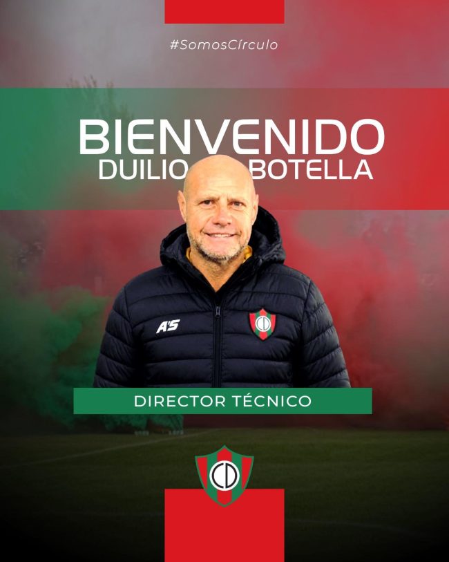 Duilio Botella es el nuevo DT de Círculo Deportivo