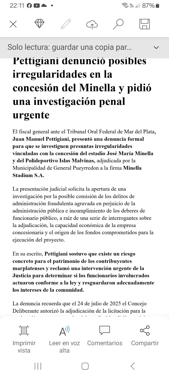 No descartan ampliar la denuncia de Pettigiani a otras concesiones de servicios