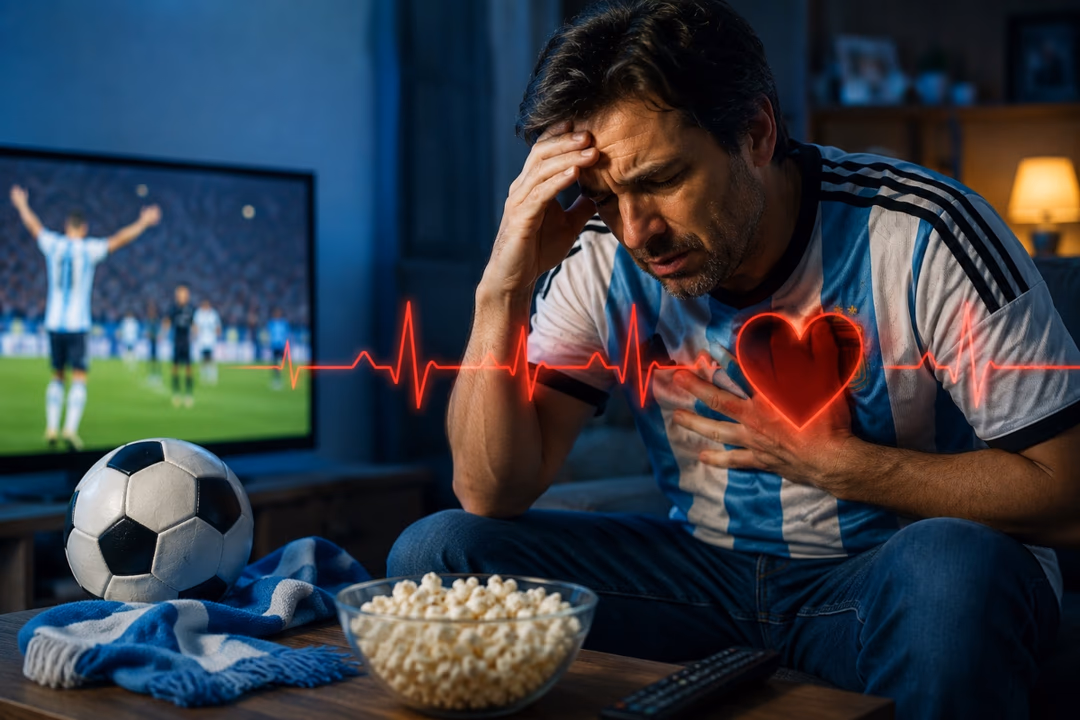 Corazón en alerta: cómo influyen la angustia y la ansiedad por la Selección y quiénes corren más riesgo