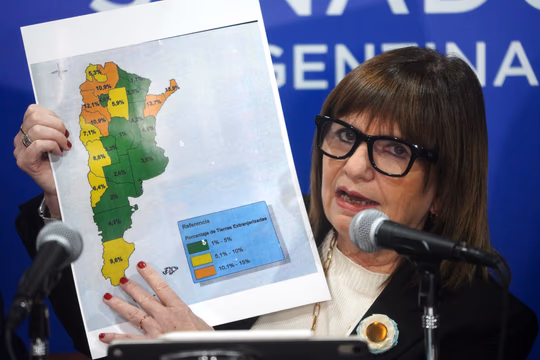 Bullrich ratificó que el tope a la extranjerización de tierras pasará al 25% y señaló: «Se gana por un voto”