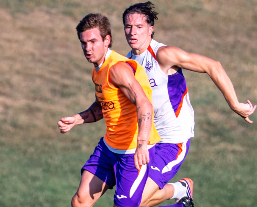 Franco Mastantuono debutó con Fiorentina en la goleada sobre Benevento por la Copa Italia