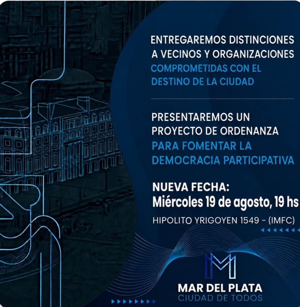Mar del Plata Ciudad de Todos celebra su primer año con nuevos proyectos para el Concejo Deliberante