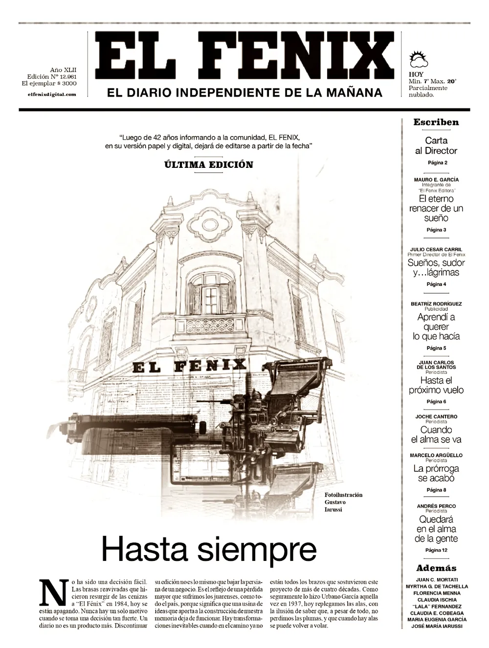 Despedida: el diario El Fénix de Benito Juárez deja de editarse en papel