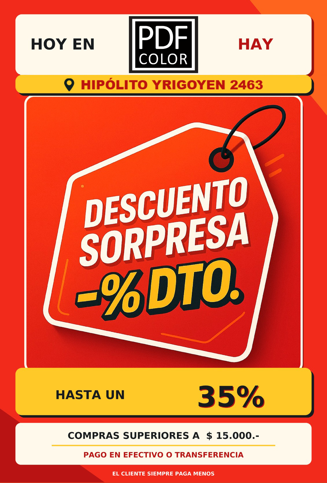 Descuento Sorpresa - PDF Color