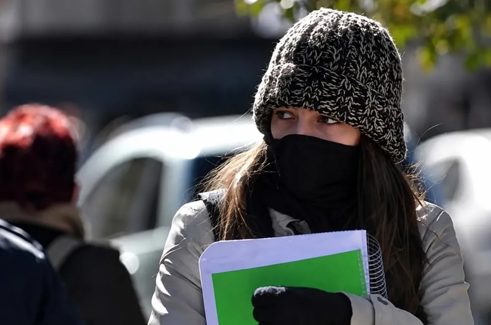 Bahía Blanca amaneció entre las ciudades más frías del país, con una sensación térmica de -7,5 °C