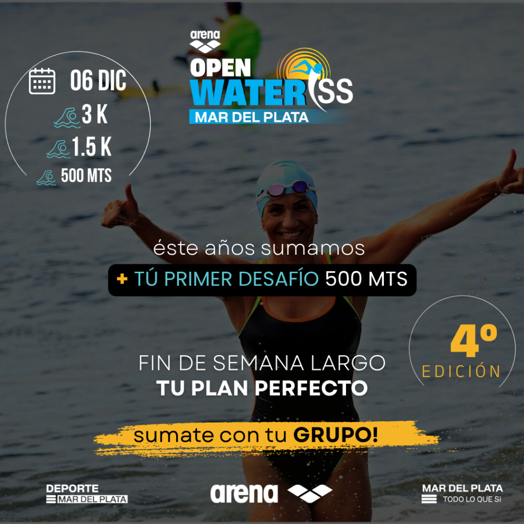Arena Open Water ISS abre la temporada de aguas abiertas en Mar del Plata